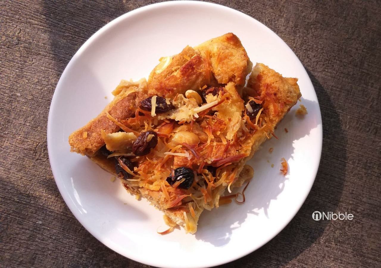 Resep Puding Roti Tawar, BIsa Kukus atau Panggang